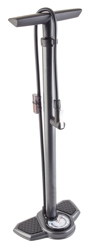 Mechanic floor pump with gauge